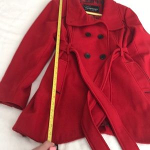 Guess double-breast red coat Petite Large